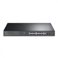 TP-LINK JETSTREAM 16-PORT GIGABIT EASY SMART POE+ SWITCH WITH 2 SFP SLOTS, UPDATED