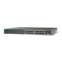 WS-C2960+24PC-L - CISCO CATALYST 2960 24-PORT 10/100 + 2 X COMBO GIGABIT SFP MANAGED 1U RACK-MOUNTABLE SWITCH
